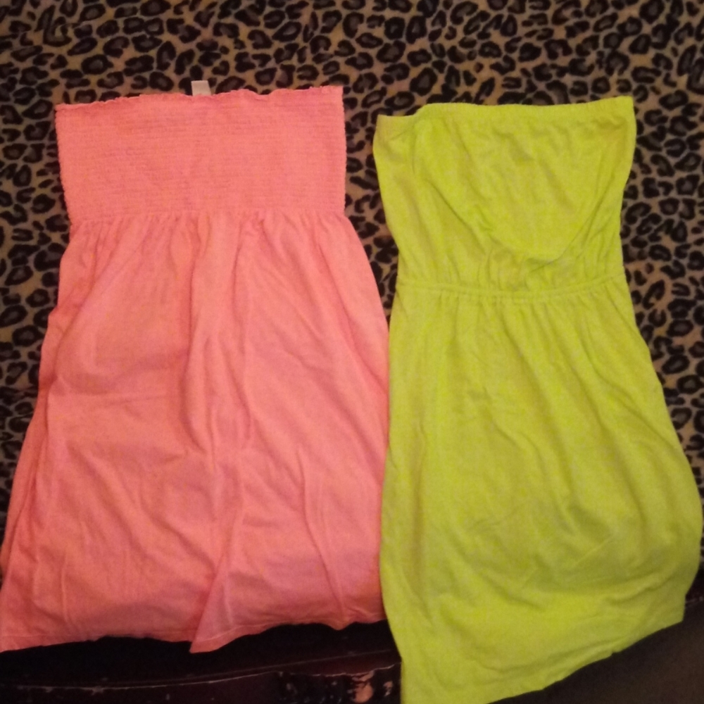 Old Navy xsmall green pink summer dresses